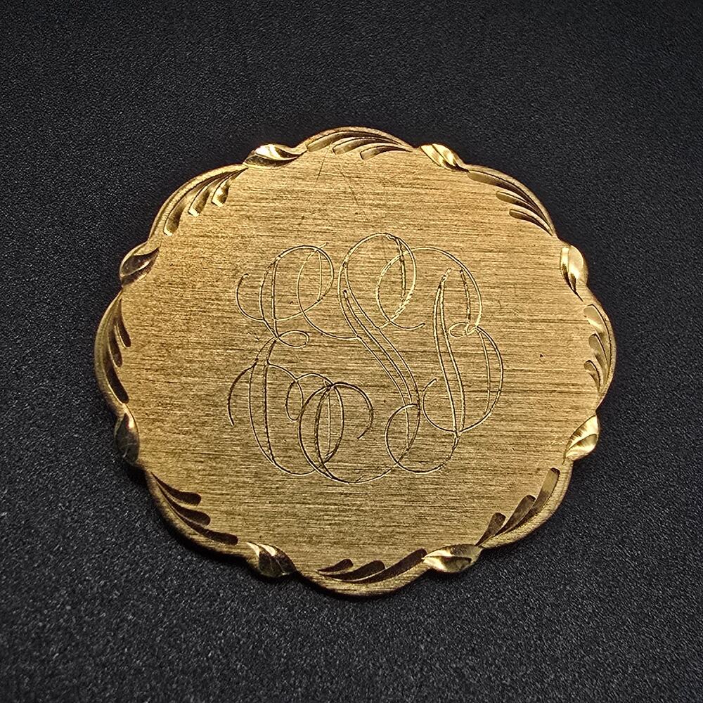 Lamode Karatclad Initial Brooch Monogram ESB